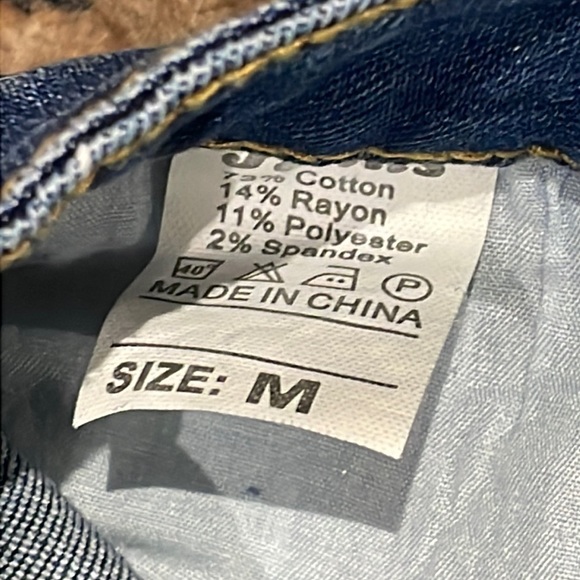 Hey Samy Frayed Jean Shorts Medium 29” Waist Stretch - Picture 3 of 4